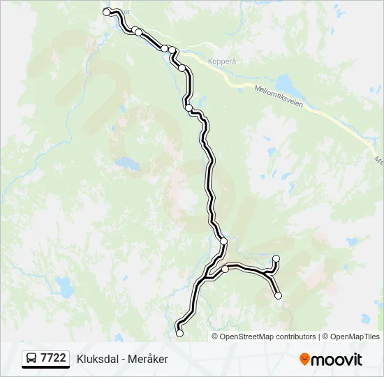 7722 Bus Line Map
