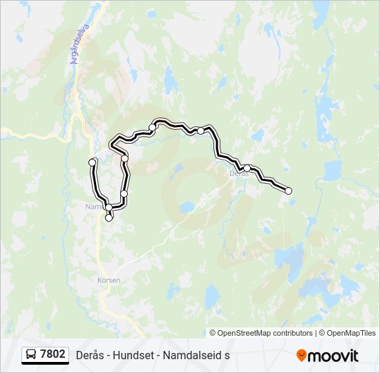 7802 bus Line Map