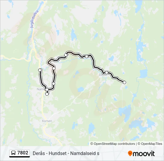 7802 Bus Line Map