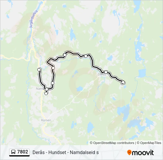 7802 Bus Line Map