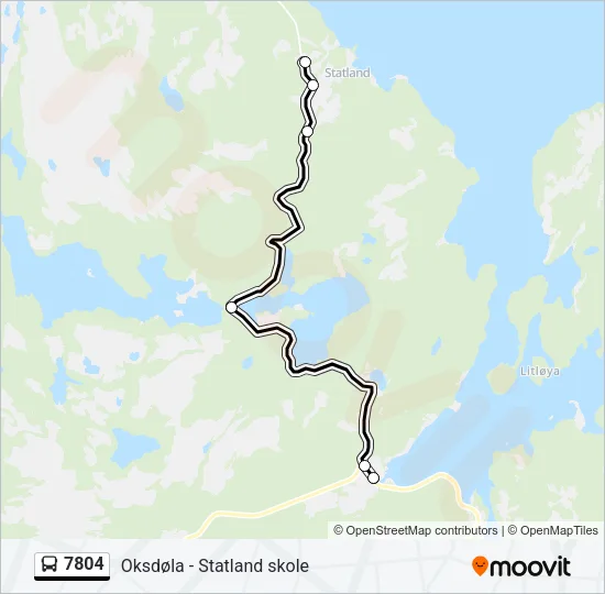 7804 Bus Line Map