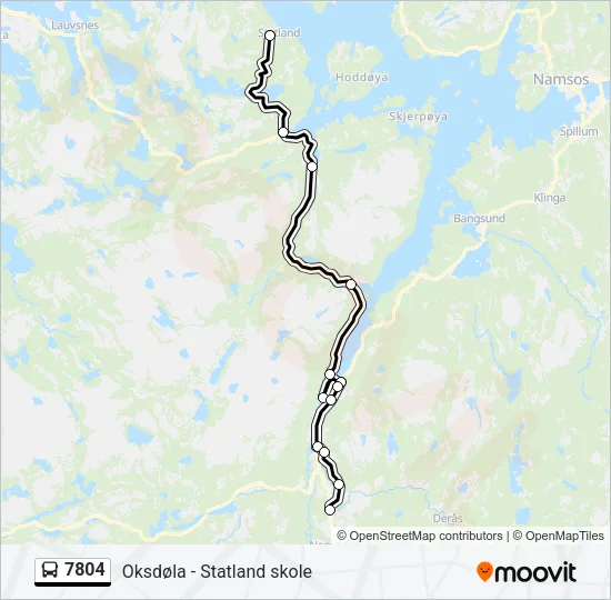 7804 Bus Line Map