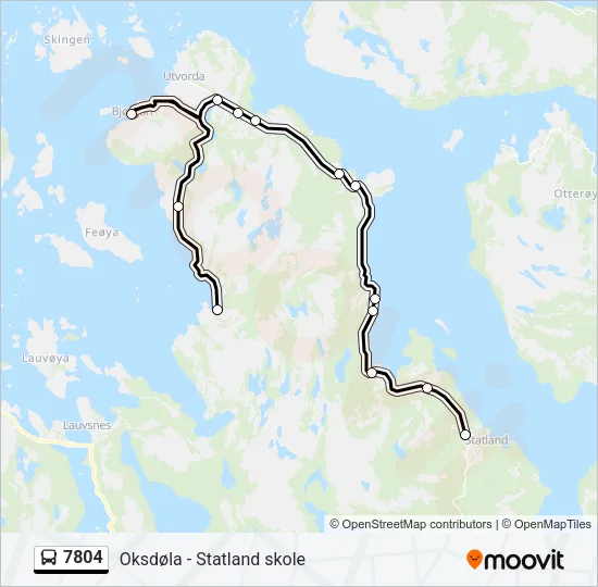 7804 Bus Line Map