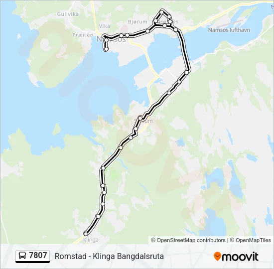7807 Bus Line Map