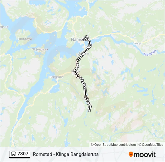 7807 Bus Line Map