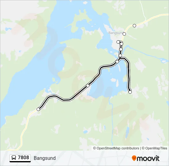 7808 Bus Line Map