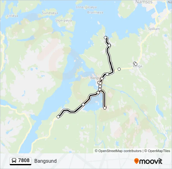 7808 Bus Line Map
