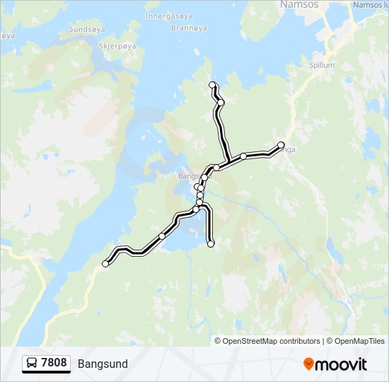 7808 bus Line Map