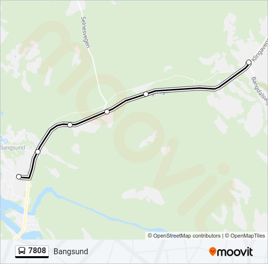 7808 bus Line Map