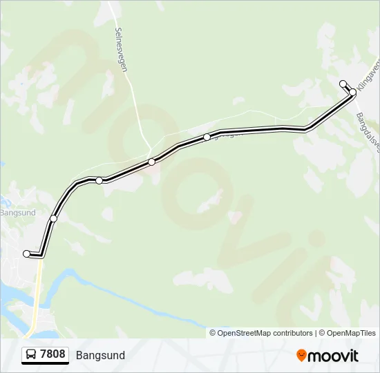 7808 Bus Line Map