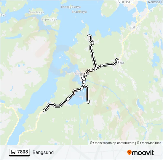 7808 Bus Line Map