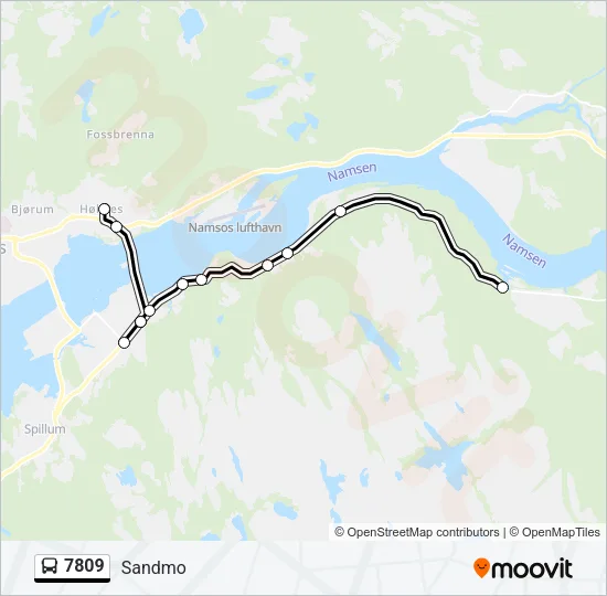 7809 Bus Line Map