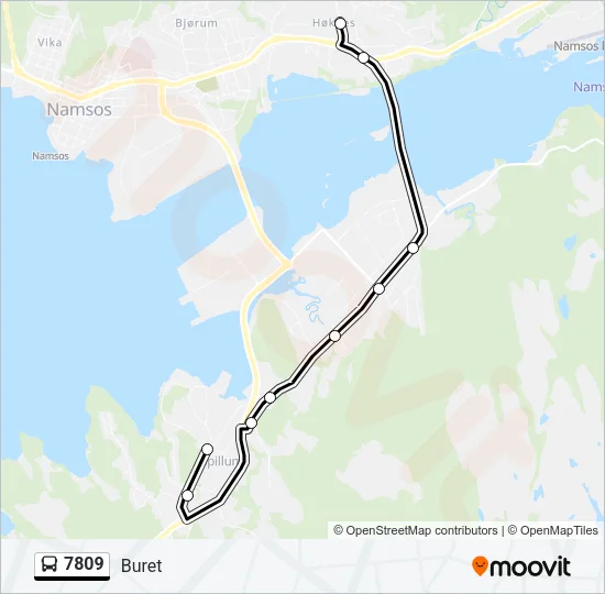 7809 Bus Line Map