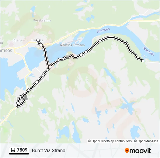 7809 Bus Line Map