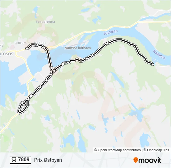 7809 Bus Line Map