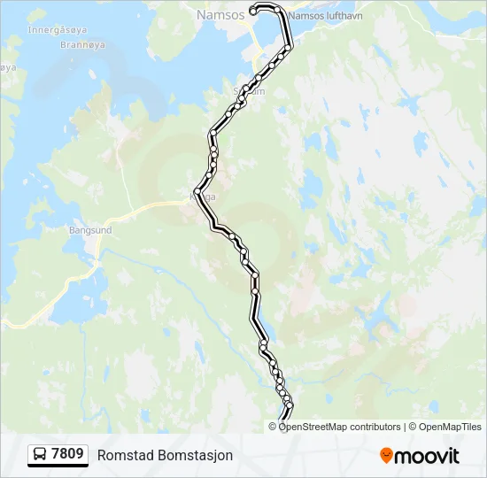 7809 Bus Line Map