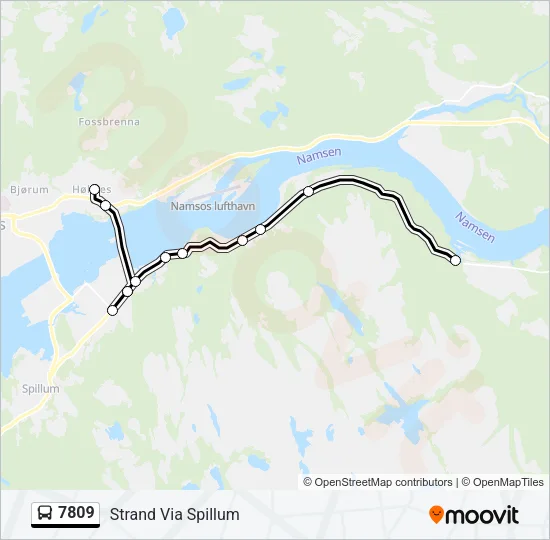 7809 Bus Line Map