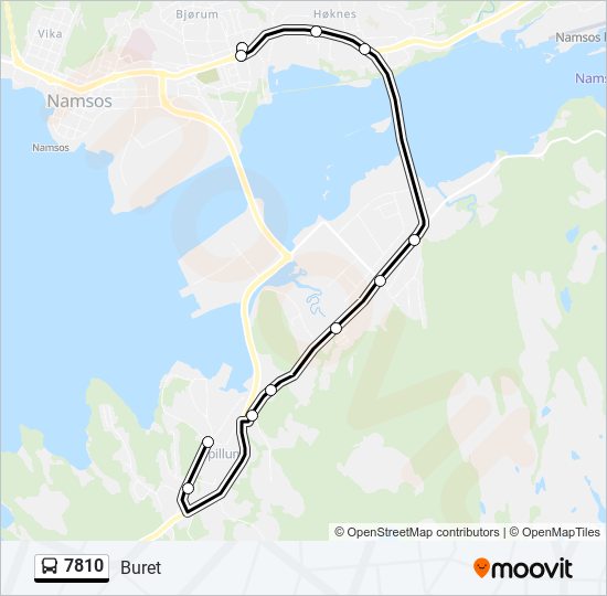 7810 bus Line Map