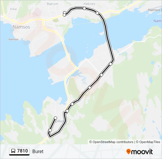 7810 Bus Line Map