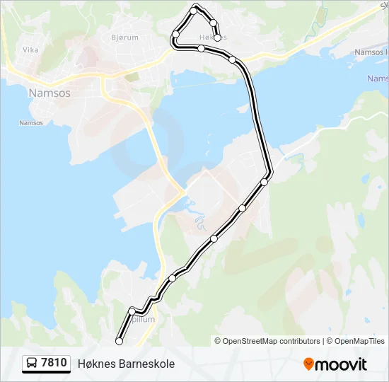 7810 Bus Line Map