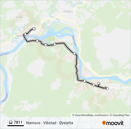 7811 Bus Line Map