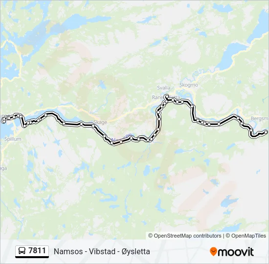 7811 Bus Line Map