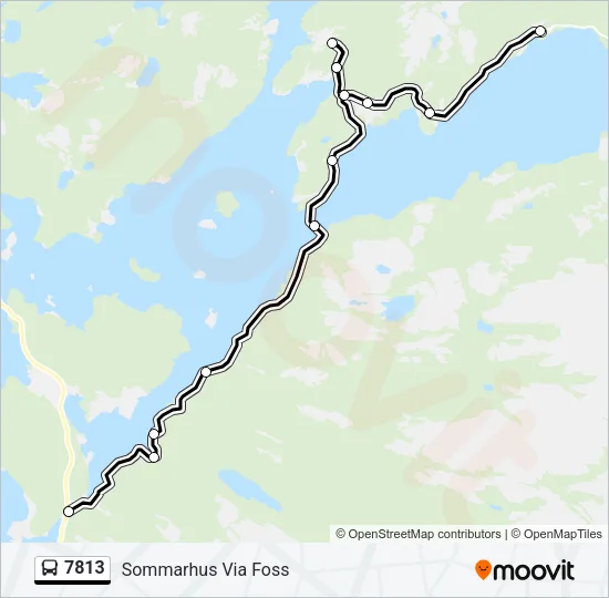 7813 Bus Line Map
