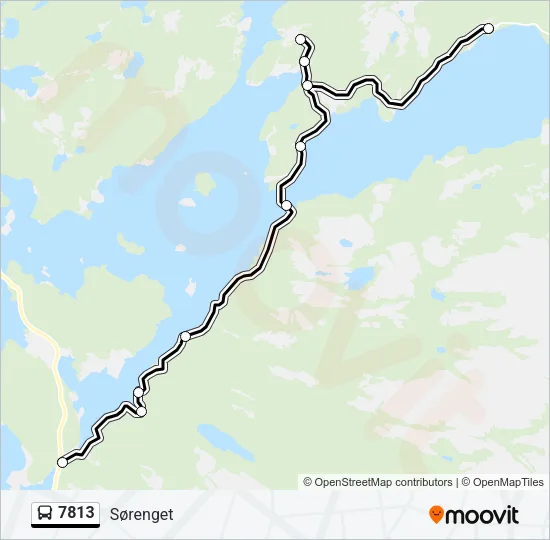 7813 Bus Line Map