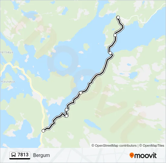 7813 Bus Line Map