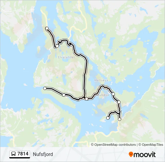 7814 Bus Line Map