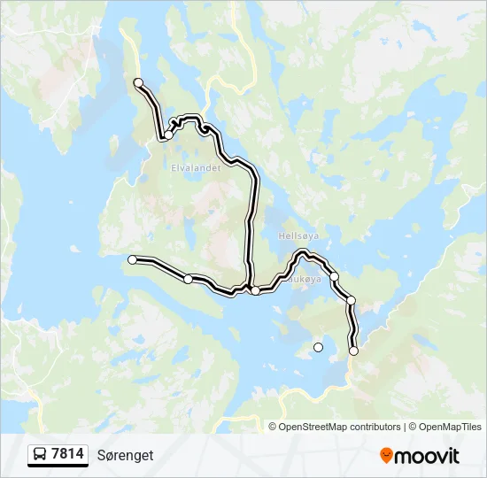 7814 Bus Line Map