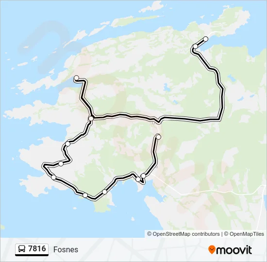 7816 Bus Line Map