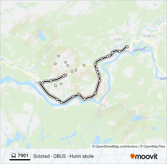 7901 Bus Line Map