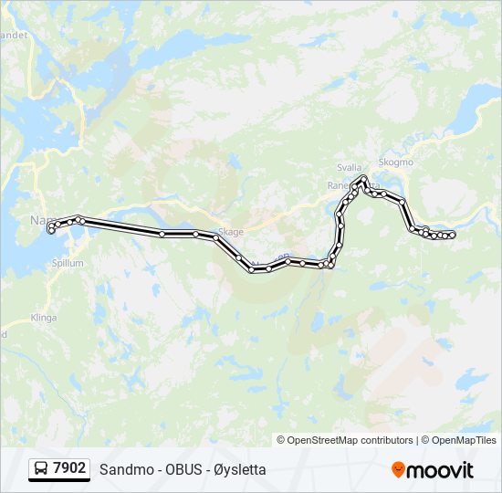 7902 bus Line Map