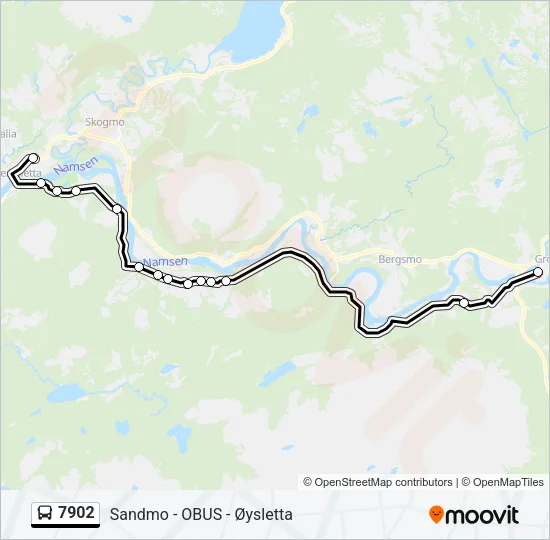 7902 Bus Line Map