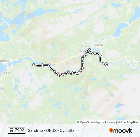 7902 Bus Line Map