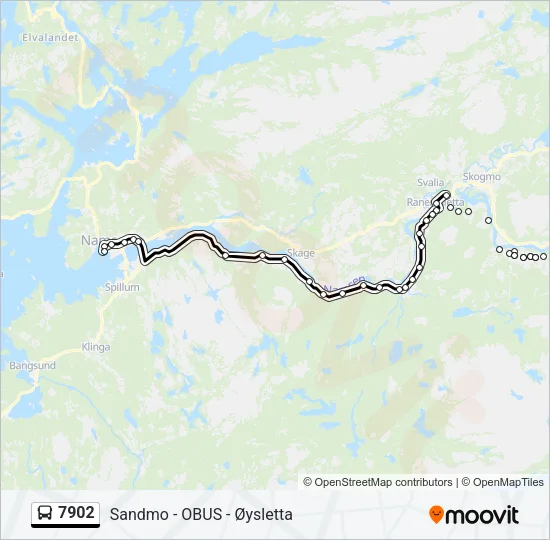 7902 Bus Line Map