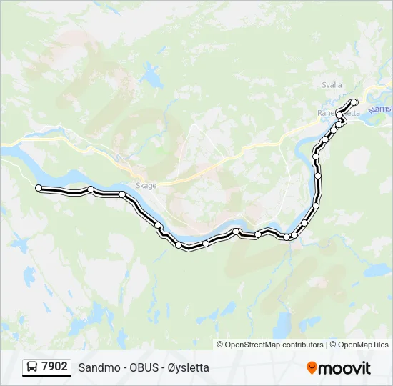 7902 Bus Line Map