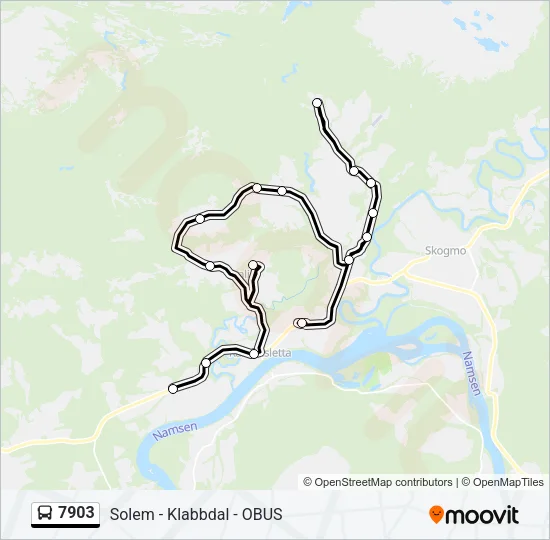 7903 Bus Line Map