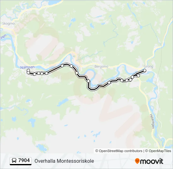 7904 Bus Line Map