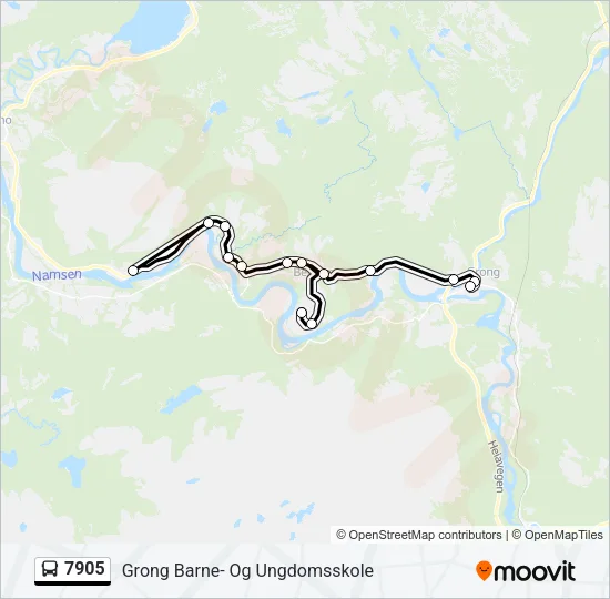 7905 Bus Line Map