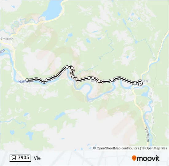 7905 Bus Line Map