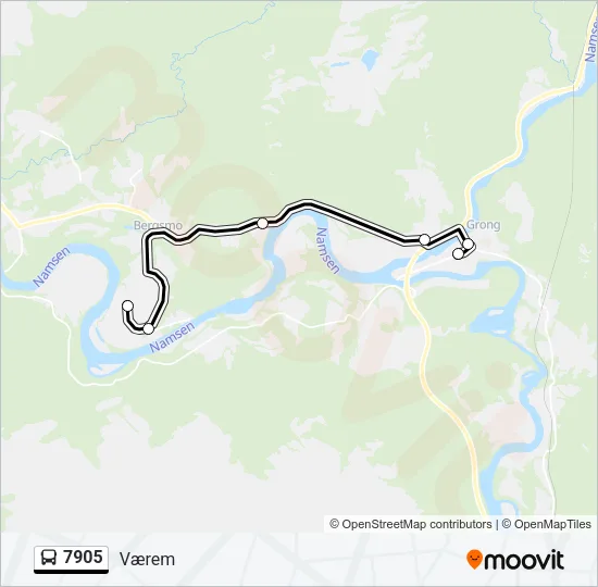 7905 Bus Line Map