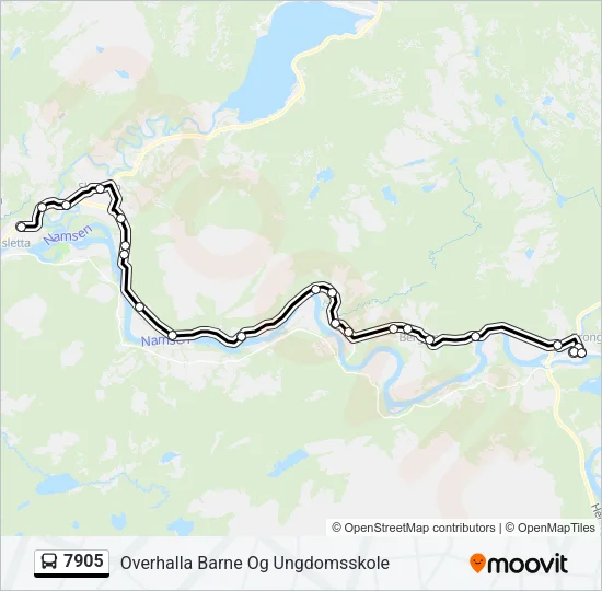 7905 Bus Line Map
