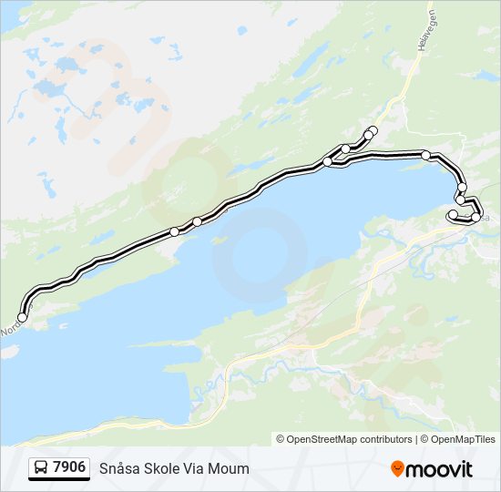 7906 bus Line Map