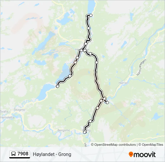 7908 Bus Line Map