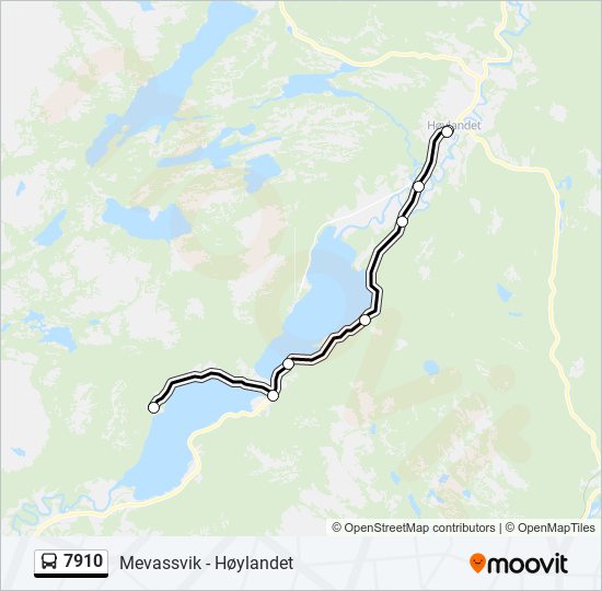 7910 bus Line Map