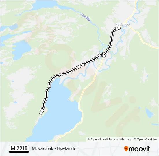 7910 Bus Line Map