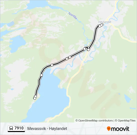 7910 Bus Line Map