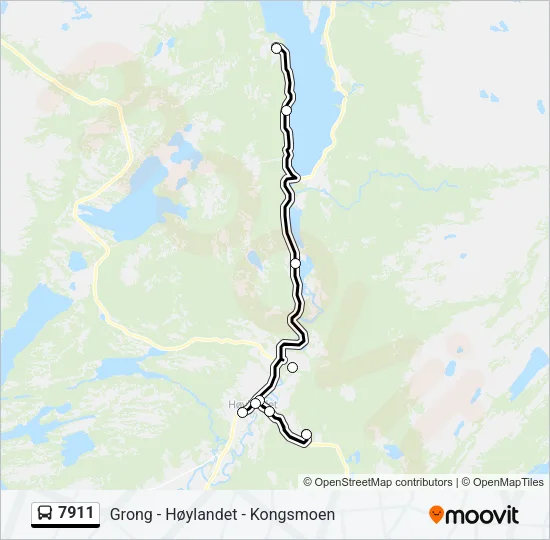 7911 Bus Line Map